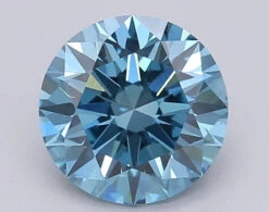 1.51Ct Vivid Blue VS1 IGI Certified Round Lab Grown Diamond(Diamond 24 611390164)