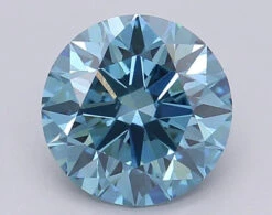 1.51Ct Vivid Blue VS1 IGI Certified Round Lab Grown Diamond(Diamond 24 611390165)