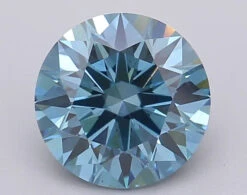 1.53Ct Vivid Blue VS1 IGI Certified Round Lab Grown Diamond(Diamond 24 611390168)