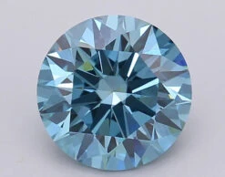 2.01Ct Vivid Blue VS1 IGI Certified Round Lab Grown Diamond(Diamond 24 611390169)