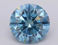 2.01Ct Vivid Blue VS1 IGI Certified Round Lab Grown Diamond(Diamond 24 611390170)