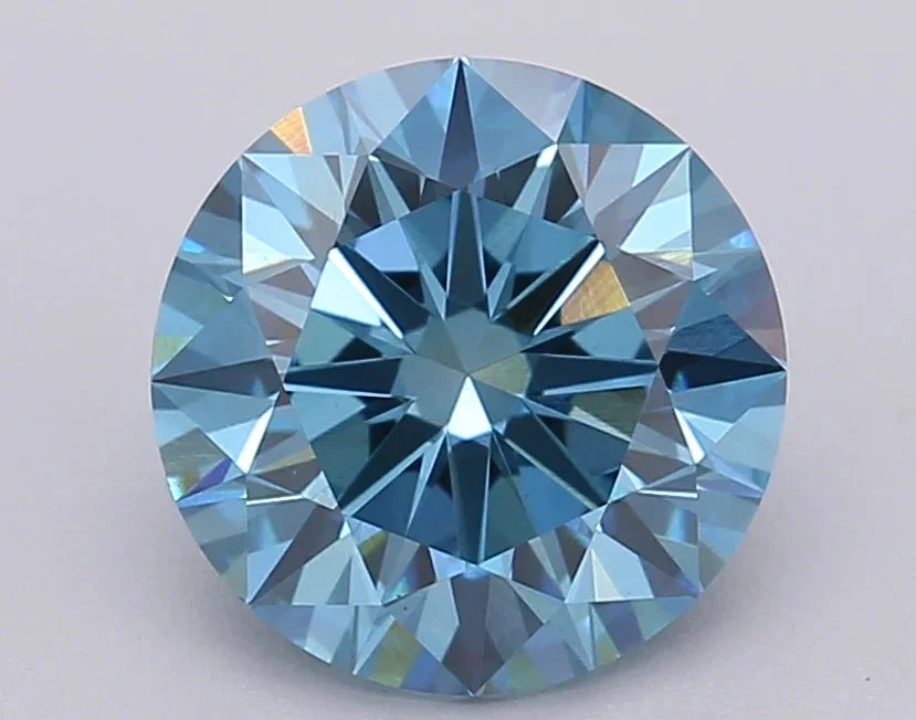 2.01Ct Vivid Blue VS1 IGI Certified Round Lab Grown Diamond(Diamond 24 611390170) 3 2.01Ct Vivid Blue VS1 IGI Certified Round Lab Grown Diamond(Diamond 24 611390170)