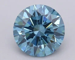 1.5Ct Vivid Blue VVS2 IGI Certified Round Lab Grown Diamond(Diamond 24 611390174)