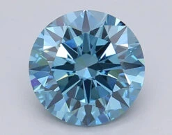 1.51Ct Vivid Blue VS1 IGI Certified Round Lab Grown Diamond(Diamond 24 611390180)