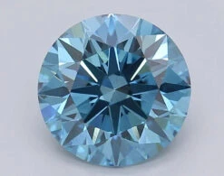 2.04Ct Vivid Blue VS1 IGI Certified Round Lab Grown Diamond(Diamond 24 611390188)