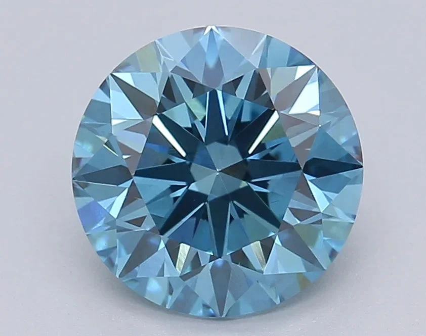 2.04Ct Vivid Blue VS1 IGI Certified Round Lab Grown Diamond(Diamond 24 611390188) 3 2.04Ct Vivid Blue VS1 IGI Certified Round Lab Grown Diamond(Diamond 24 611390188)