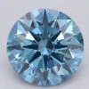 1.5Ct Vivid Blue VS2 IGI Certified Round Lab Grown Diamond(Diamond 24 611390196)