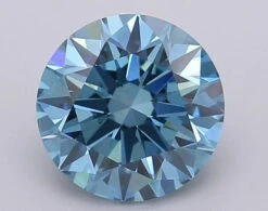 1.48Ct Vivid Blue VS1 IGI Certified Round Lab Grown Diamond(Diamond 24 611390198)