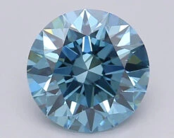 1.46Ct Vivid Blue VS2 IGI Certified Round Lab Grown Diamond(Diamond 24 611390203)