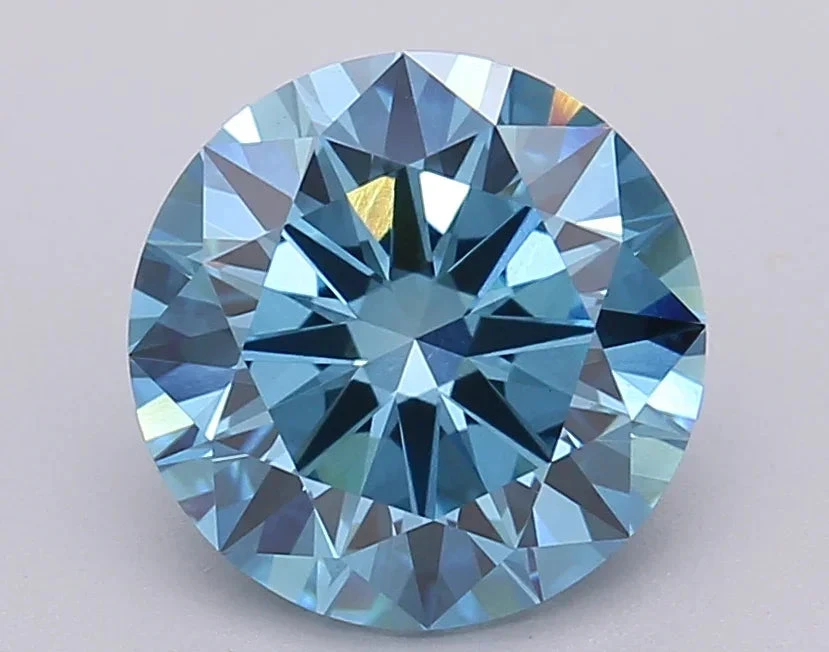 2.01Ct Vivid Blue VS1 IGI Certified Round Lab Grown Diamond(Diamond 24 611390208) 3 2.01Ct Vivid Blue VS1 IGI Certified Round Lab Grown Diamond(Diamond 24 611390208)