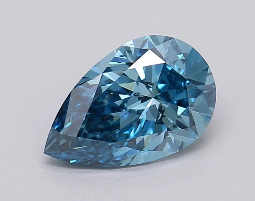 1.03Ct Vivid Blue SI1 IGI Certified Pear Lab Grown Diamond(Diamond 24 613349411) 3 1.03Ct Vivid Blue SI1 IGI Certified Pear Lab Grown Diamond(Diamond 24 613349411)
