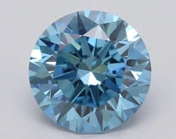 1.77Ct Vivid Blue VS2 IGI Certified Round Lab Grown Diamond(Diamond 24 613349417)