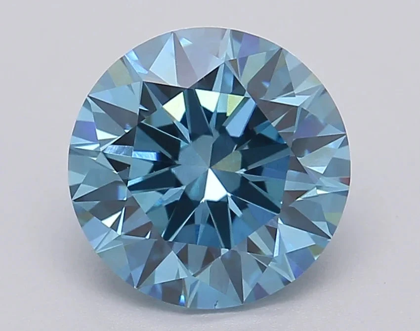 1.97Ct Vivid Blue VS1 IGI Certified Round Lab Grown Diamond(Diamond 24 613349425) 3 1.97Ct Vivid Blue VS1 IGI Certified Round Lab Grown Diamond(Diamond 24 613349425)