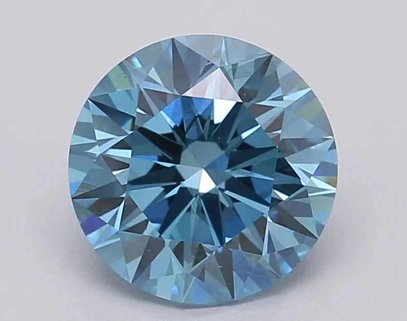 1.53Ct Vivid Blue VS2 IGI Certified Round Lab Grown Diamond(Diamond 24 613349440) 3 1.53Ct Vivid Blue VS2 IGI Certified Round Lab Grown Diamond(Diamond 24 613349440)