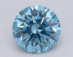 1.53Ct Vivid Blue VVS2 IGI Certified Round Lab Grown Diamond(Diamond 24 615361303)