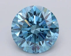 2.03Ct Vivid Blue VS2 IGI Certified Round Lab Grown Diamond(Diamond 24 615361307)