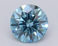 1.44Ct Vivid Blue VS2 IGI Certified Round Lab Grown Diamond(Diamond 24 615361309)