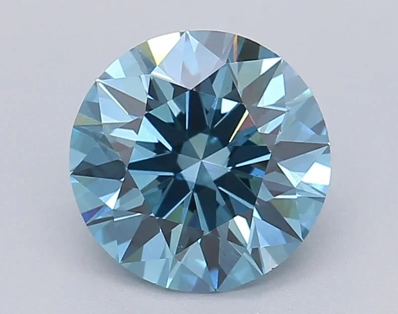 1.44Ct Vivid Blue VS2 IGI Certified Round Lab Grown Diamond(Diamond 24 615361309) 3 1.44Ct Vivid Blue VS2 IGI Certified Round Lab Grown Diamond(Diamond 24 615361309)