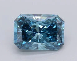 1.53Ct Vivid Blue VS2 IGI Certified Radiant Lab Grown Diamond(Diamond 24 615361324)