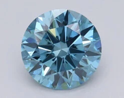 2Ct Vivid Blue VS2 IGI Certified Round Lab Grown Diamond(Diamond 24 615361335)