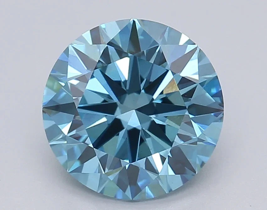 2.02Ct Vivid Blue VS1 IGI Certified Round Lab Grown Diamond(Diamond 24 615361337) 3 2.02Ct Vivid Blue VS1 IGI Certified Round Lab Grown Diamond(Diamond 24 615361337)