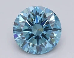 1.5Ct Vivid Blue VVS2 IGI Certified Round Lab Grown Diamond(Diamond 24 615361338)