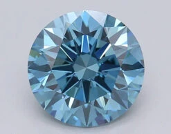 2.52Ct Vivid Blue VVS2 IGI Certified Round Lab Grown Diamond(Diamond 24 615361340)