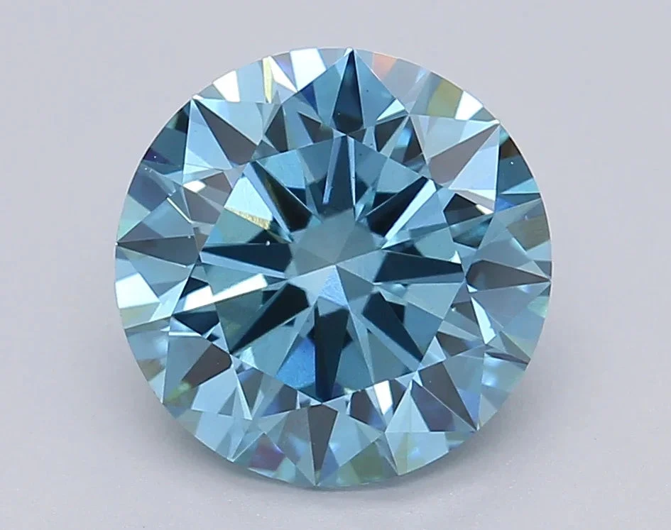 2.46Ct Vivid Blue VS2 IGI Certified Round Lab Grown Diamond(Diamond 24 615361341) 3 2.46Ct Vivid Blue VS2 IGI Certified Round Lab Grown Diamond(Diamond 24 615361341)