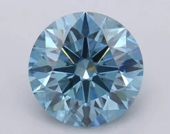 2Ct Vivid Blue VS2 IGI Certified Round Lab Grown Diamond(Diamond 24 615361354)