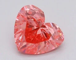 0.98Ct Vivid Pink VS2 IGI Certified Heart Lab Grown Diamond(Diamond 24 615366961)