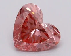 1Ct Vivid Pink VS1 IGI Certified Heart Lab Grown Diamond(Diamond 24 615367076)