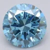 1.44Ct Vivid Blue VS1 IGI Certified Round Lab Grown Diamond(Diamond 24 616403376)