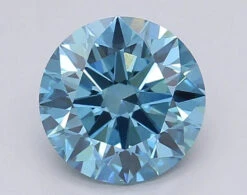 1.5Ct Vivid Blue VS1 IGI Certified Round Lab Grown Diamond(Diamond 24 616403384)