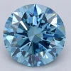 1.76Ct Vivid Blue VS1 IGI Certified Round Lab Grown Diamond(Diamond 24 618485736)