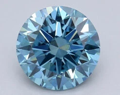 1.49Ct Vivid Blue VS1 IGI Certified Round Lab Grown Diamond(Diamond 24 618485737)