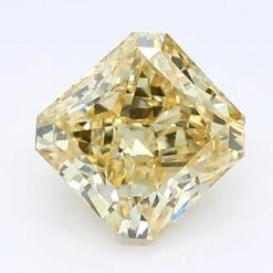 1.08Ct Fancy Yellow SI2 GIA Certified Radiant Lab Grown Diamond(Diamond 19 6217514790)
