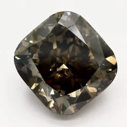 4.53Ct Dark Brown VS1 GIA Certified Cushion Lab Grown Diamond(Diamond 19 6223203612)