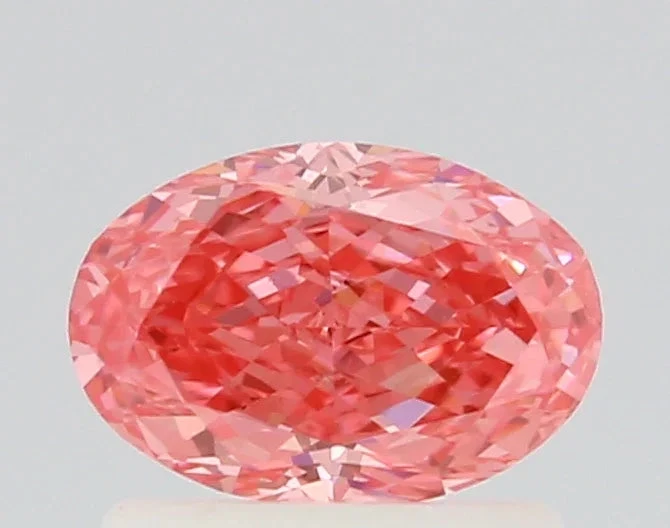 0.76Ct Vivid Pink VS1 IGI Certified Oval Lab Grown Diamond(Diamond 24 643446013) 3 0.76Ct Vivid Pink VS1 IGI Certified Oval Lab Grown Diamond(Diamond 24 643446013)
