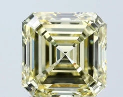 2.06Ct Intense Yellow VS1 IGI Certified Asscher Lab Grown Diamond(Diamond 24 671438846)