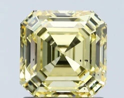 1.55Ct Intense Yellow SI1 IGI Certified Asscher Lab Grown Diamond(Diamond 24 671438934)