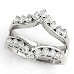 Chevron Ring Enhancer 1/2Ctw(Chevron Enhancer Diamond Band Ring)