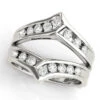 Chevron Channel Ring Enhancer 1/2Ctw(Enhancer Diamond Chevron Channel)