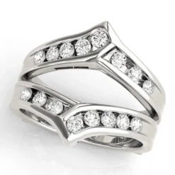 Chevron Channel Ring Enhancer 1/2Ctw(Enhancer Diamond Chevron Channel)