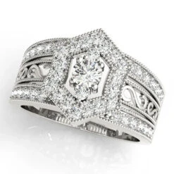Ornate Diamond Ring(Diamond Right Hand Band 3057)
