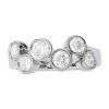Contemporary Diamond Ring(Contemporary Bezel Diamond Band) -NEWWORLD DIAMONDS 82826
