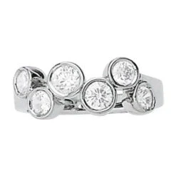 Contemporary Diamond Ring(Contemporary Bezel Diamond Band)