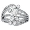 Artsy Diamond Ring(Artsy Open Bezel Diamond Band) -NEWWORLD DIAMONDS 83293