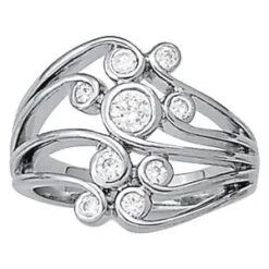 Artsy Diamond Ring(Artsy Open Bezel Diamond Band)
