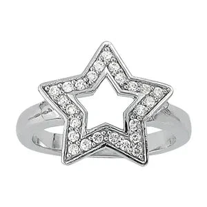 Star Diamond Band(Vintage Open Star Diamond Ring) 3 Star Diamond Band(Vintage Open Star Diamond Ring)
