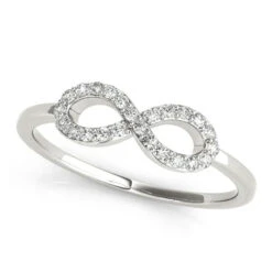 Diamond Infinity Ring(Fashion Infinity Band 3044)
